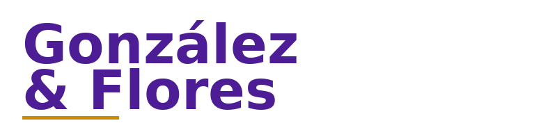 González & Flores logo